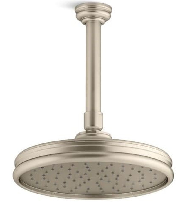 Bát sen tắm phun mưa tròn cỡ nhỏ màu nickel Kallista P21510-00-BN