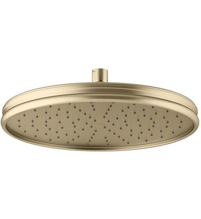 Bát sen tắm phun mưa tròn cỡ lớn màu vàng Kallista P21511-00-BAF