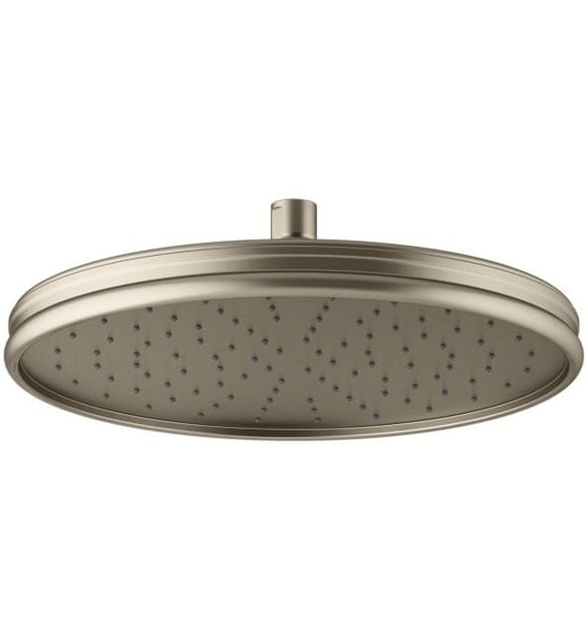 Bát sen tắm phun mưa tròn cỡ lớn màu nickel Kallista P21511-00-BN