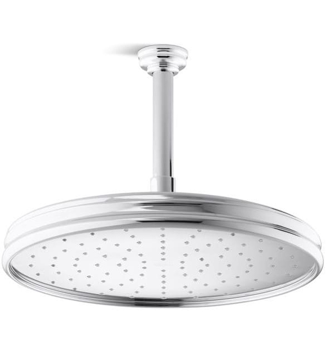 Bát sen tắm phun mưa tròn cỡ lớn màu nickel Kallista P21511-00-BN