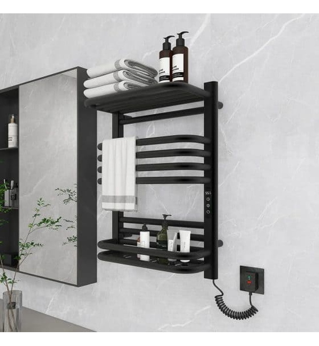 Giàn sấy khăn mặt khăn tắm màu đen Miken G900B