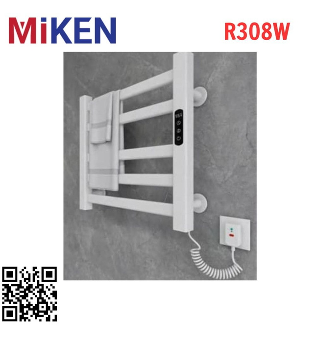 Giàn sấy khăn mặt khăn tắm màu trắng Miken R308W