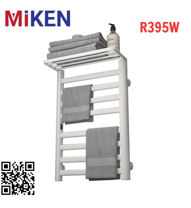 Giàn sấy khăn mặt khăn tắm màu đen Miken R395W