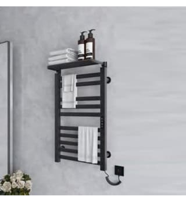 Giàn sấy khăn mặt khăn tắm màu đen Miken R396B