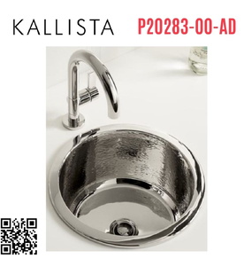 Chậu bếp 1 hố inox tròn nhỏ Kallista P20283-00-AD