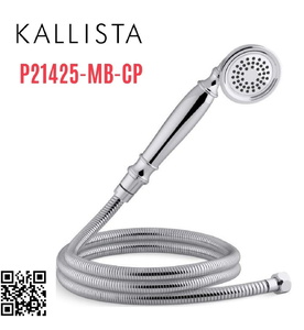 Bộ dây bát sen tắm cầm tay màu chrome Kallista P21425-MB-CP