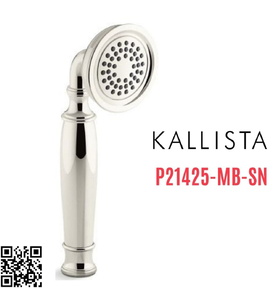 Bộ dây bát sen tắm cầm tay màu nickel Kallista P21425-MB-SN