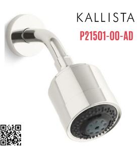 Bát sen tắm và tay sen gắn tường màu nickel Kallista P21501-00-AD