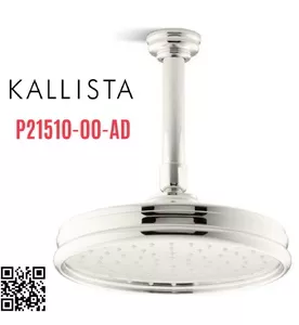 Bát sen tắm phun mưa tròn cỡ nhỏ màu nickel Kallista P21510-00-AD