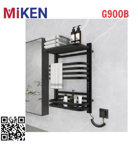 Giàn sấy khăn mặt khăn tắm màu đen Miken G900B
