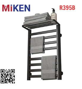Giàn sấy khăn mặt khăn tắm màu đen Miken R395B