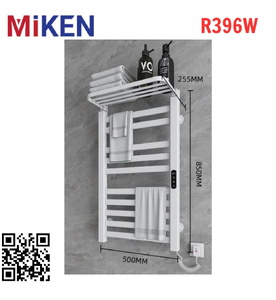 Giàn sấy khăn mặt khăn tắm màu trắng Miken R396W