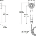 Bộ dây bát sen tắm cầm tay màu nickel Kallista P21425-MB-BN