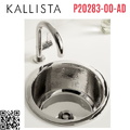 Chậu bếp 1 hố inox tròn nhỏ Kallista P20283-00-AD