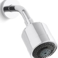 Bát sen tắm và tay sen gắn tường màu đen Kallista P21501-00-BL
