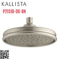 Bát sen tắm phun mưa tròn cỡ nhỏ màu nickel Kallista P21510-00-BN