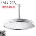Bát sen tắm phun mưa tròn cỡ lớn màu chrome Kallista P21511-00-CP