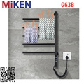 Giàn sấy khăn mặt khăn tắm màu đen Miken G63B