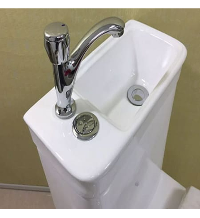 Bàn cầu 1 khối kèm chậu lavabo Miken MK-0882