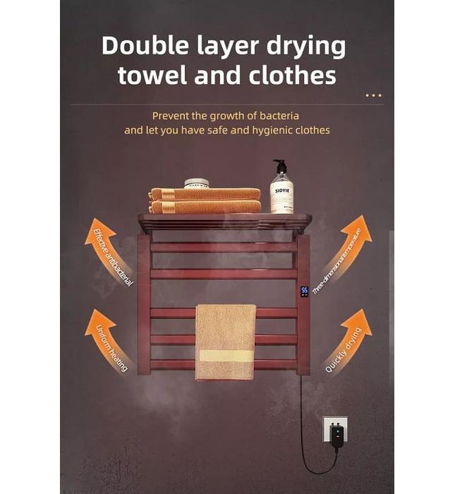 Giàn sấy khăn mặt khăn tắm màu trắng Miken R330W