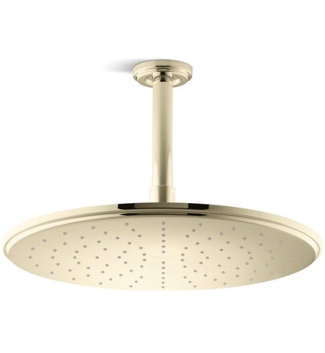 Bát sen tắm phun mưa tròn lớn màu đen Kallista P21513-00-BL