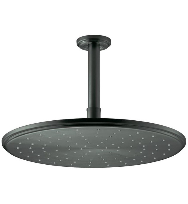 Bát sen tắm phun mưa tròn lớn màu nickel Kallista P21513-00-AD