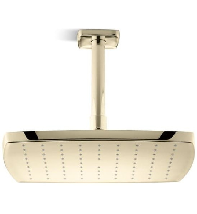 Bát sen tắm phun mưa vuông màu đen Kallista P21514-00-BL