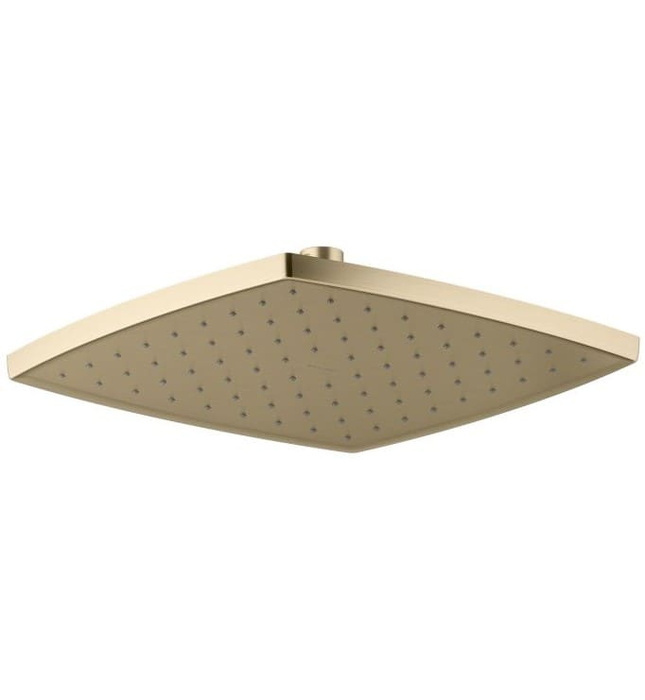 Bát sen tắm phun mưa vuông màu vàng Kallista P21514-00-BAF