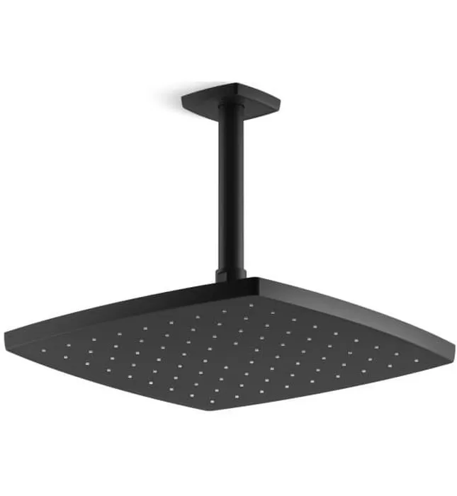 Bát sen tắm phun mưa vuông màu vàng Kallista P21514-00-BAF