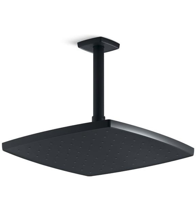 Bát sen tắm phun mưa vuông màu vàng Kallista P21514-00-BAF