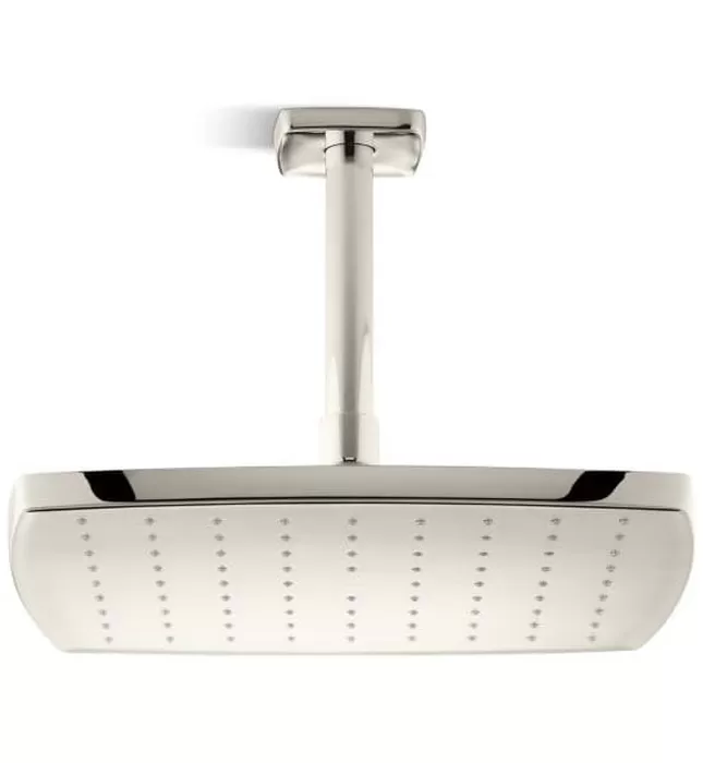 Bát sen tắm phun mưa vuông màu vàng Kallista P21514-00-BAF