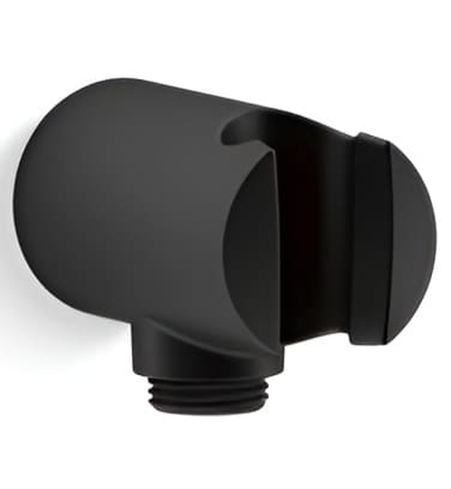 Cổ nối sen tắm âm tường màu xám đen Kallista P21652-00-GN