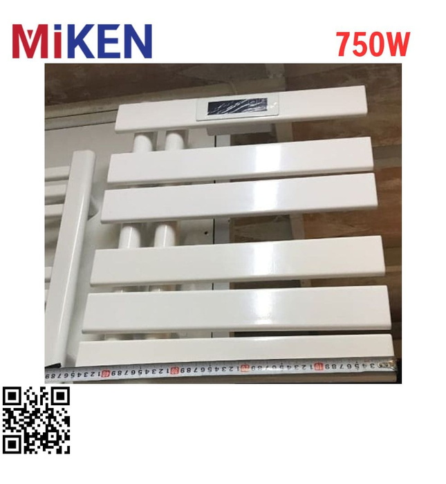 Giàn sấy khăn mặt khăn tắm màu trắng Miken 750W