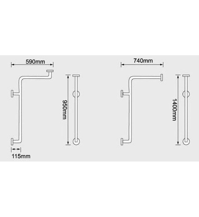 Thanh tay vịn phòng tắm Miken MK-G9027