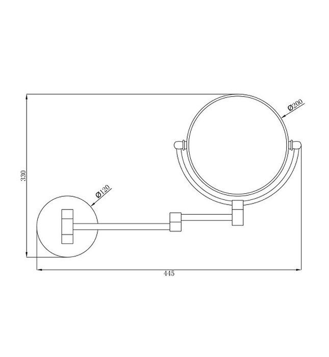 Gương trang điểm phóng đại có đèn Led Miken MKG-M1208B