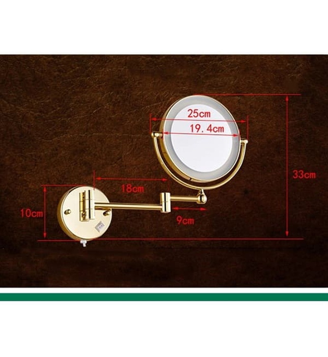 Gương trang điểm phóng đại có đèn Led Miken MKG-M1208G