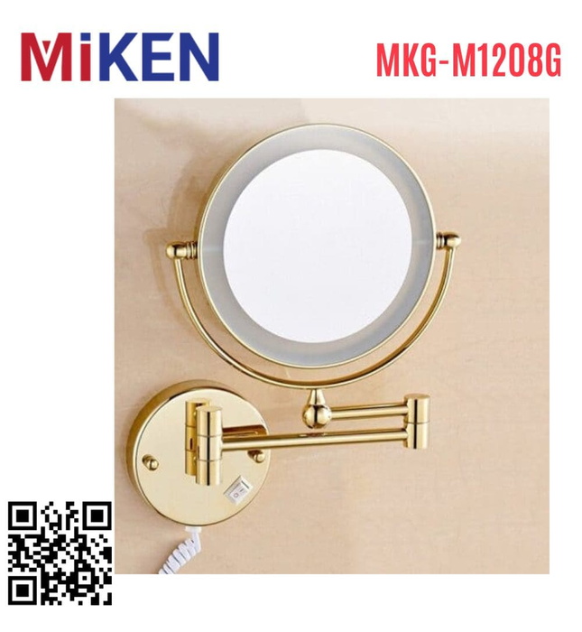 Gương trang điểm phóng đại có đèn Led Miken MKG-M1208G