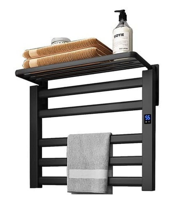 Giàn sấy khăn mặt khăn tắm màu đen Miken R330B