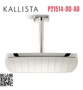 Bát sen tắm phun mưa vuông màu nickel Kallista P21514-00-AD