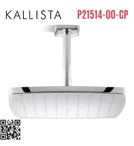 Bát sen tắm phun mưa vuông màu chrome Kallista P21514-00-CP