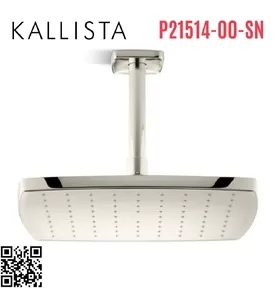 Bát sen tắm phun mưa vuông màu nickel Kallista P21514-00-SN