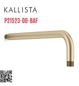 Thanh nối bát sen gắn tường màu vàng Kallista P21523-00-BAF