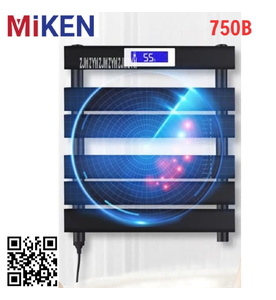 Giàn sấy khăn mặt khăn tắm màu đen Miken 750B