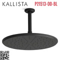 Bát sen tắm phun mưa tròn lớn màu đen Kallista P21513-00-BL