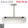 Bát sen tắm phun mưa vuông màu nickel Kallista P21514-00-AD