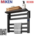Giàn sấy khăn mặt khăn tắm màu đen Miken R330B