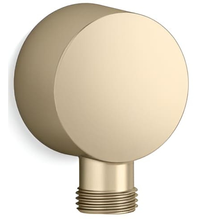 Cổ nối sen tắm âm tường màu xám đen Kallista P21661-00-GN