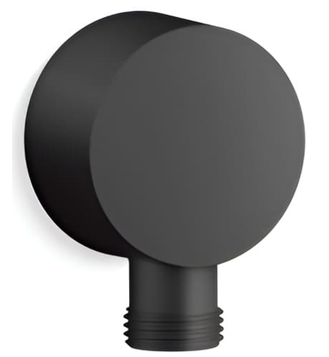 Cổ nối sen tắm âm tường màu xám đen Kallista P21661-00-GN