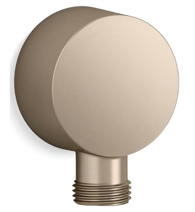 Cổ nối sen tắm âm tường màu xám đen Kallista P21661-00-GN