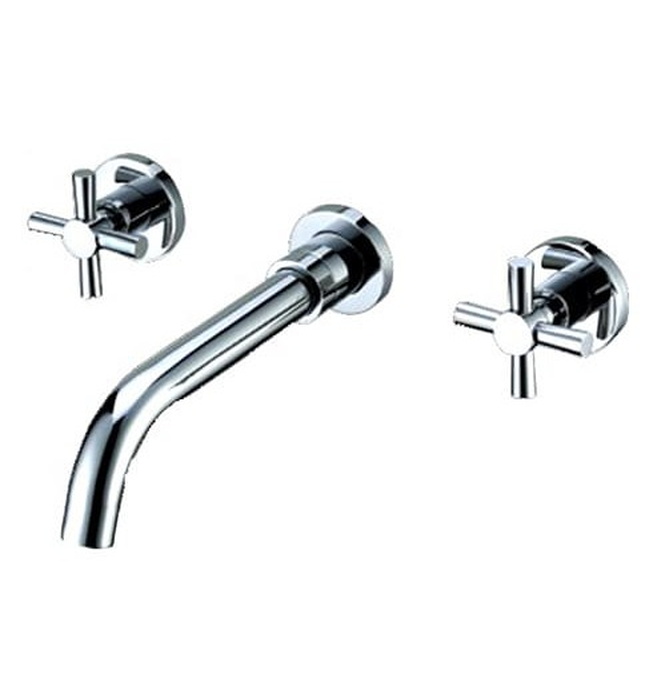 Vòi Chậu Lavabo Âm Tường Màu Chrome Miken MKV-600002
